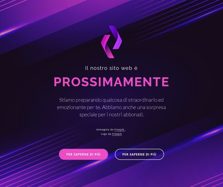 Il nostro sito web sarà presto disponibile Progettazione di siti web