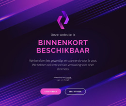 HTML-Ontwerp Voor Onze Website Komt Binnenkort
