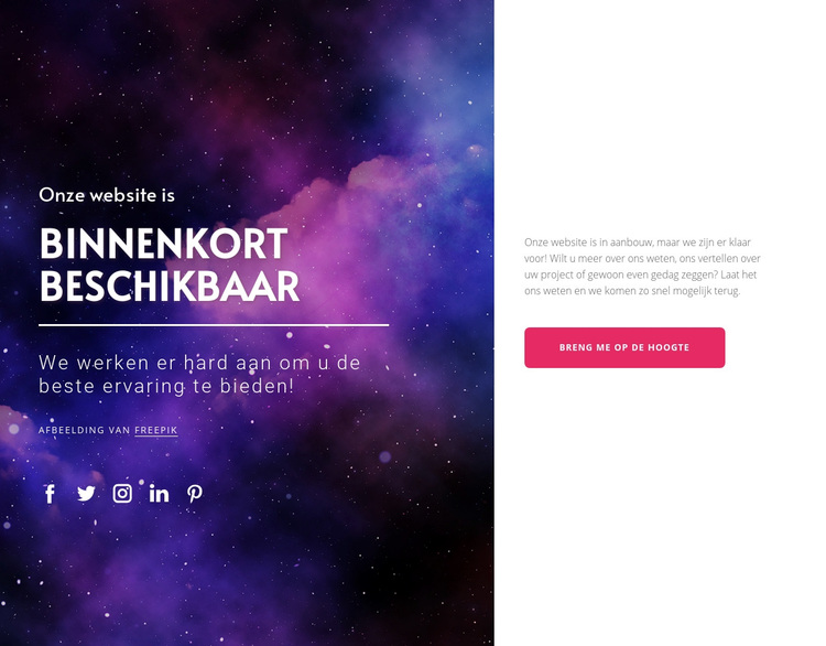 Binnenkort met knop WordPress-thema