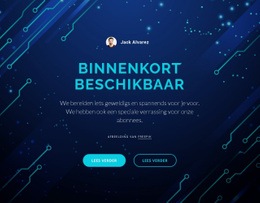 Een Exclusief Websiteontwerp Voor Binnenkort Beschikbaar