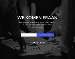Het Beste Websiteontwerp Voor Binnenkort Op Donkere Achtergrond