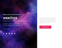 Wkrótce Z Przyciskiem - Przeciągnij I Upuść Motyw WordPress
