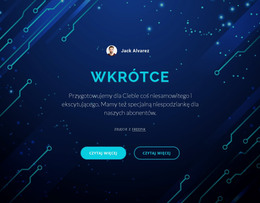 Wkrótce - Szablon Internetowy HTML