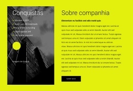 Design De Site Sobre Nós Bloco Com 2 Células Para Qualquer Dispositivo