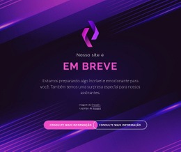 Nosso Site Estará Disponível Em Breve - Modelo De Site Pessoal