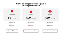 Comece Hoje Modelo CSS De Tabela