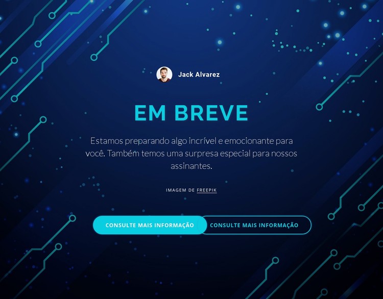 Em breve Template CSS