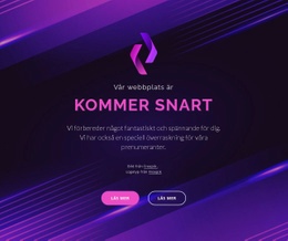 Vår Hemsida Kommer Snart - Personlig Webbplatsmall