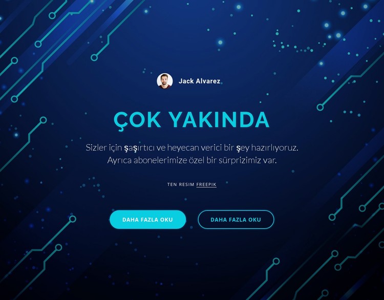 Çok yakında CSS Şablonu