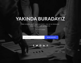 Yakında Koyu Arka Planda Geliyor - Web Sitesi Oluşturucuyu Sürükleyip Bırakın