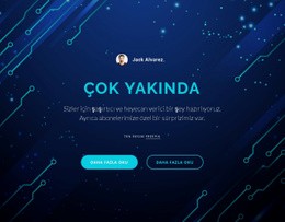 Çok Yakında Için Özel Bir Web Sitesi Tasarımı