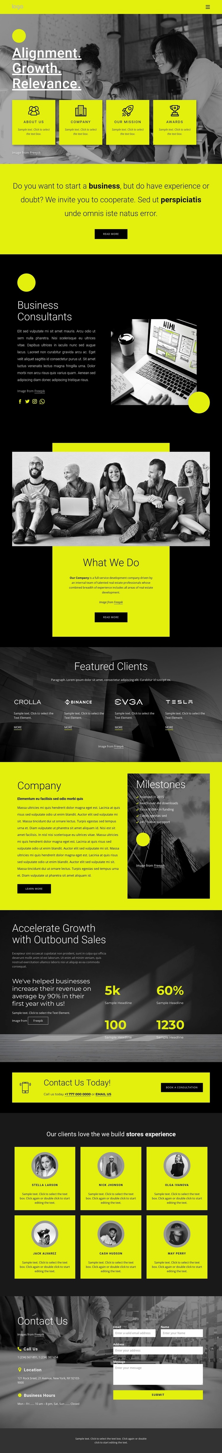 We invite you to cooperate Website Builder Templates