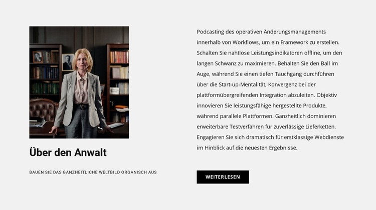 Über den Anwalt Website design