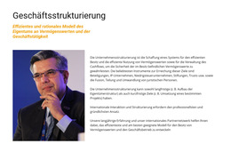 Geschäftsstrukturierung – Webseiten-Vorlage