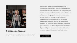 Conception Web Gratuite Pour À Propos De L'Avocat