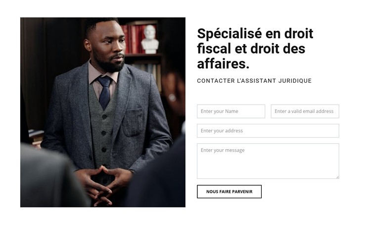 Contacter l'assistant juridique Modèle CSS