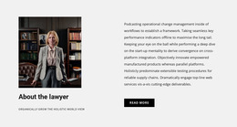 About The Lawyer - HTML Generator Online