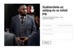 Lépjen Kapcsolatba A Jogi Asszisztenssel - HTML Oldalsablon