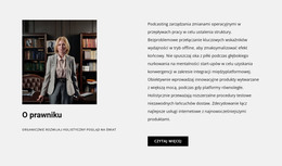 O Prawniku - Szablon Strony HTML