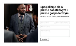 Skontaktuj Się Z Asystentem Prawnym - Responsywny Szablon Strony Internetowej