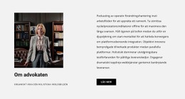 Responsiv HTML För Om Advokaten