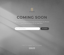 Coming Soon Block With Logo Basic Html Template With CSS