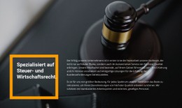 Website-Design Für Rechtsbeistand