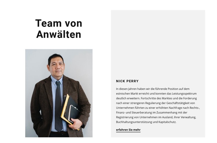 Team von Anwälten CSS-Vorlage