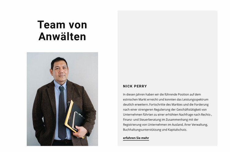 Team von Anwälten Joomla Vorlage