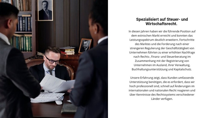 Rechtspraxis Website design