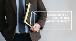 Steuerrecht – Professionelle Website-Vorlage