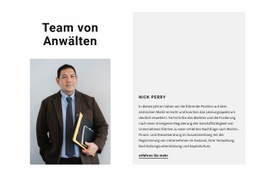 Team Von Anwälten - Schöne Zielseite