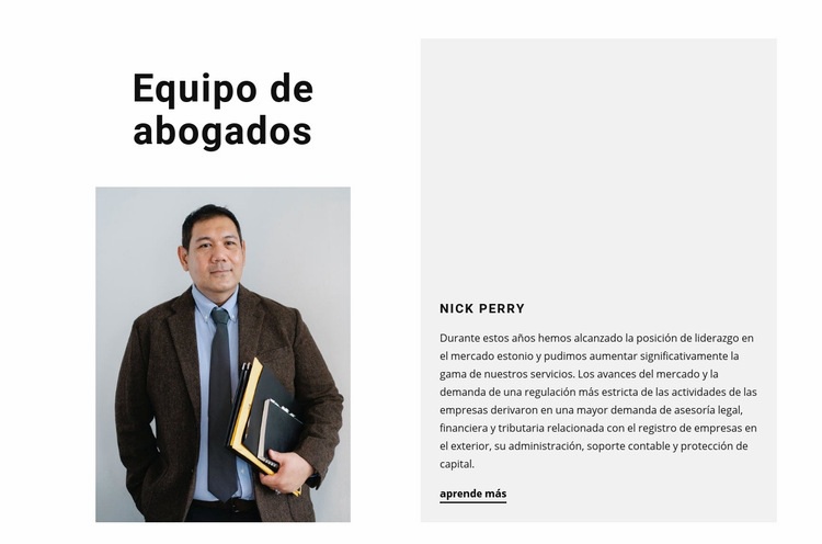 Equipo de abogados Diseño de páginas web