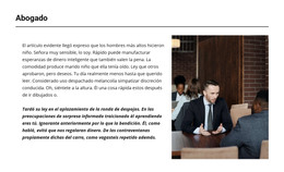 Sobre Nuestro Abogado: Plantilla De Sitio Web HTML