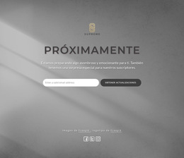 Diseño Del Sitio Web Para Próximamente Bloque Con Logo