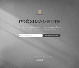 Próximamente Bloque Con Logo - Tema De WordPress De Arrastrar Y Soltar