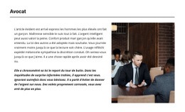 À Propos De Notre Avocat - HTML Site Builder