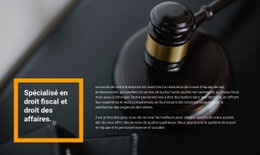 Assistance Avocat - Modèle HTML5 Professionnel