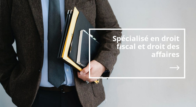 Droit fiscal Modèle de site Web