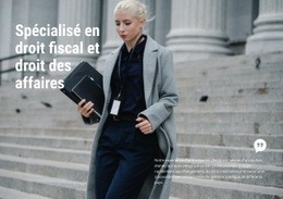 Droit Des Affaires Site Web D'Entreprise