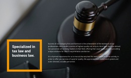 Lawyer Assistance - Homepage Layout