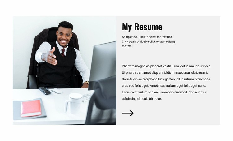 Lawyer CV Homepage Design