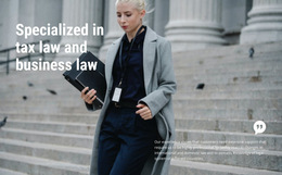 Business Law - Free Download HTML5 Template