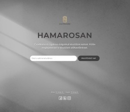 Hamarosan Blokk Logóval Alap Html Sablon CSS-Sel