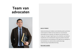 Team Van Advocaten - Gratis Sjabloon