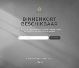 Binnenkort Blok Met Logo - HTML5 Blanco Sjabloon