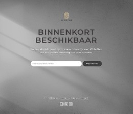 Binnenkort Blok Met Logo - Gratis Downloadsjabloon Voor Één Pagina