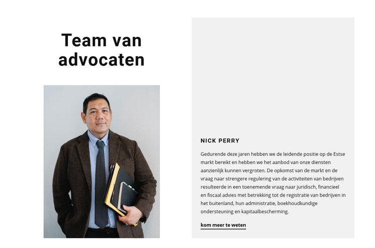 Team van advocaten WordPress-thema