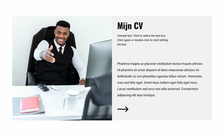 Advocaat CV Website mockup