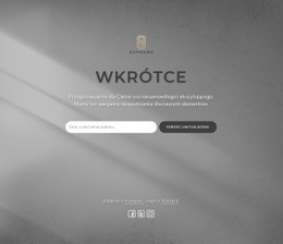 Wkrótce Blok Z Logo - Szablon Makiety Strony Internetowej